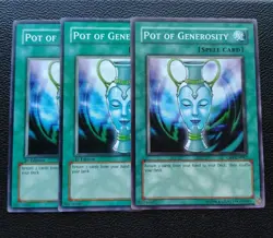 Yu-Gi-Oh - Pot Of Generosity - Full Playset X3 - Image 1