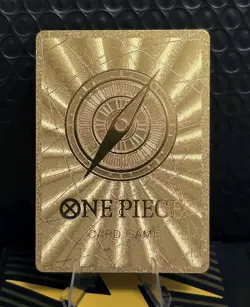 One Piece Shanks Gold Foil Fan Art Collector Card TCG - Image 2
