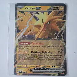 Oversized JUMBO Zapdos EX SVP 049 Black Star Holo Promo pokemon Card - Image 2