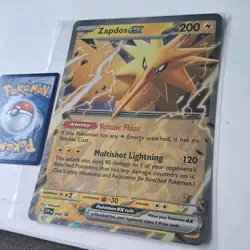Oversized JUMBO Zapdos EX SVP 049 Black Star Holo Promo pokemon Card - Image 3