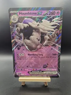 JUMBO Pokemon Houndstone Ex SVP 162 oversized black star Promo Card - Image 1
