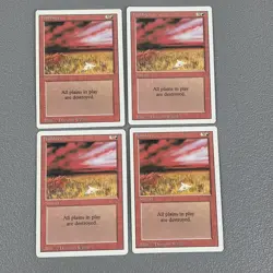 Flashfires x4 [Revised Edition] Playset Vintage Magic MTG Cards LP - Image 1