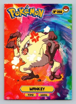 Pokemon Card - Mankey 056 - Card Tops - Pokedex Database 2024 - Image 1
