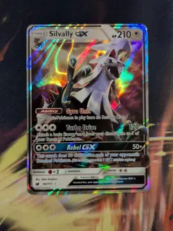Pokemon TCG SM Crimson Invasion Silvally GX Holo Card 90/111 Ultra Rare - Image 1
