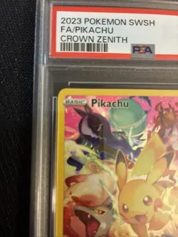 Pokemon Pikachu TCG Full Art Secret Rare Holo Card 160/159 Crown Zenith - Image 2