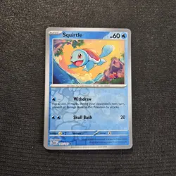 Pokemon TCG Scarlet & Violet 151 Squirtle Reverse Holo Card 7/165 - Image 1