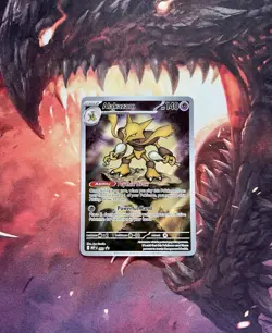 Pokemon Alakazam 009 Mega Evolution Holo Black Star Promo Card NM 🥄 - Image 2