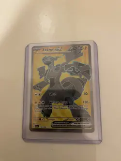 Zekrom ex Black Bolt 158/086 Pokemon Card w/ Sleeve and Top Loader. - Image 1