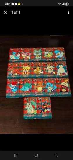 Pokemon Holiday Christmas Database Box - Complete Set! 150+ Cards - Image 2