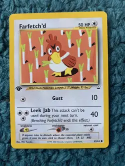 1st Edition FARFETCH'D 43/64 Neo Revelation Set - Pokemon WOTC Vintage Card - NM - Image 1