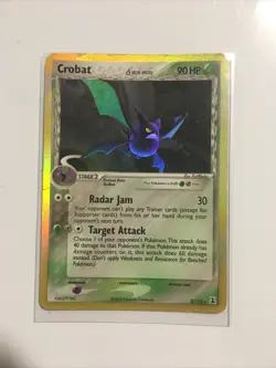 Crobat 2/113 Ex Delta Species Holo Pokemon Card Rare - Image 1