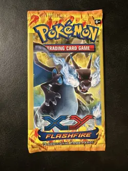 Pokemon Flashfire 3 Card Mini Booster Pack - Art as Shown - New Sealed - Image 1