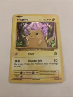 Pikachu - 35/108 - Pokemon Evolutions Cracked Ice Holo Theme Deck Card LP - Image 1