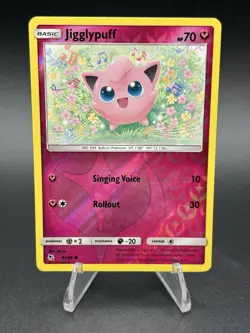 Jigglypuff Reverse Holo Foil Rare Hidden Fates 2019 41/68 - NM Pokemon TCG Card - Image 1