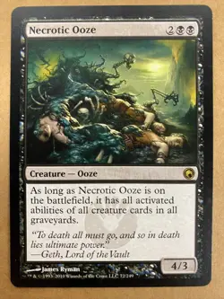 MTG 1x Necrotic Ooze # 72 Scars of Mirrodin Magic the Gathering Card x1 NM - Image 1