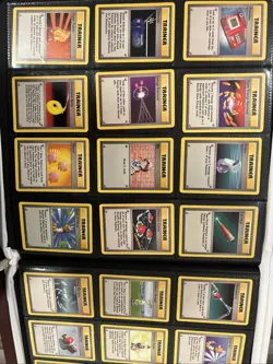 23x Vintage Pokemon Trainer Card Lot - Base Set All Light Play Unlimited - Image 1