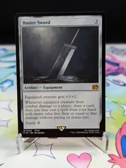 Buster Sword Final Fantasy MTG Artifact - Equipment M 0255 FVII NM - Non Foil - Image 1