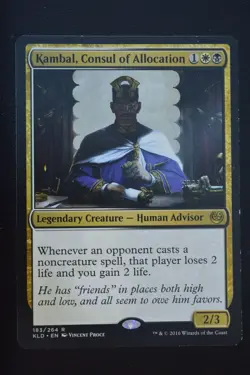 Magic The Gathering MTG KAMBAL, CONSUL OF ALLOCATION Kaladesh LP Lightly Played - Image 1