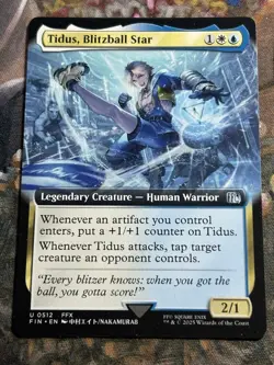 MTG - 1x Tidus, Blitzball Star - Extended Art Final Fantasy NM - Image 1