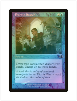 1x Frantic Search, Retro Frame Foil, Magic MTG NM - Image 1