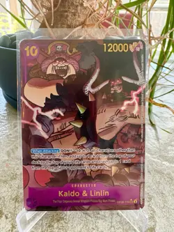 Kaido & Linlin OP08-119 Secret Rare Alt Art Two Legends One Piece Mint NM - Image 1