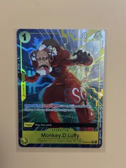 One Piece Monkey.D.Luffy ST29-012 Alt Art Start Deck Egghead TCG English NM - Image 1