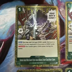 Play Set of 4 One Piece Dead Mans Game OP12-037 TCG - Image 2