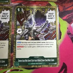Play Set of 4 One Piece Dead Mans Game OP12-037 TCG - Image 4