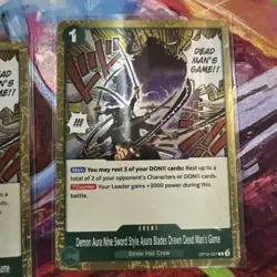 Play Set of 4 One Piece Dead Mans Game OP12-037 TCG - Image 5