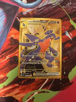 Pokemon TCG Cynthia's Garchomp EX Holo Card 241/182 Sv10: Destined Rivals - Image 1