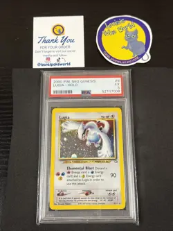 Neo Genesis Lugia Holo Rare Card #009/111 - PSA 5 - Image 1