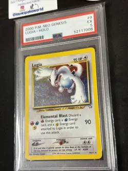 Neo Genesis Lugia Holo Rare Card #009/111 - PSA 5 - Image 3