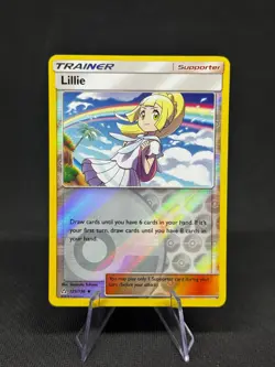 Lillie 125/156 Reverse Holo Sun & Moon Ultra Prism Set Pokemon Card 2018 NM - Image 1