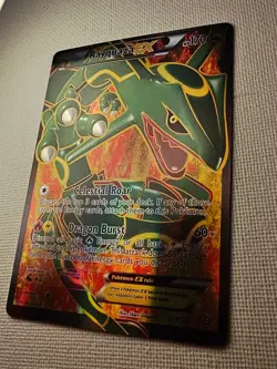 Pokemon TCG Rayquaza EX Full Art Ultra Rare Card Dragons Exalted 123/124 LP+ - Image 1