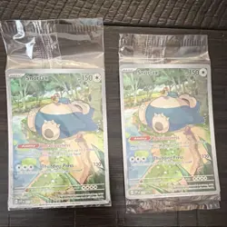 Pokemon Snorlax SVP Promo Card Packs 2 Packs 2023 English Sealed - Image 1