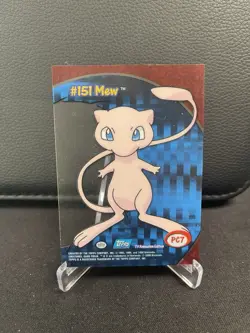 2000 Topps Pokemon TV #PC7 Mew Clear Card Animation Series 3 - Image 2