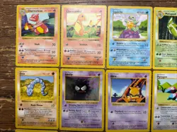 Pokemon Base Set SHADOWLESS Uncommon/Common WotC - 15 Card Lot LP/MP - Image 2