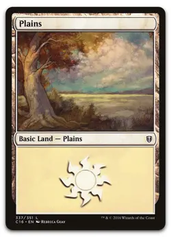 Plains (337) #337 (LP) Commander 2016 C16 Magic MTG - Image 1