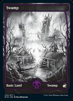 Swamp (273) [Innistrad: Midnight Hunt] Foil Near Mint - Image 1