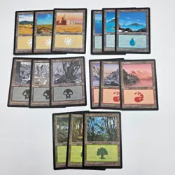 15 Basic Land - Portal Second Age - 1x of each art - MP-NM - Magic MTG FTG - Image 1