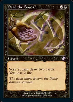 Read the Bones (Retro Frame) FOIL Time Spiral Remastered MTG NM - Image 1