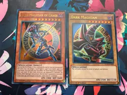 YU-Gi-Oh! Dark Magician of Chaos & Dark Magician Ultra Rare 1st Edition(2 Cards) - Image 1