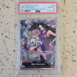 Bandai Boa Hancock PSA Magazine Exclusive OP07-038 Foil Leader 2025 CCG - Image 1