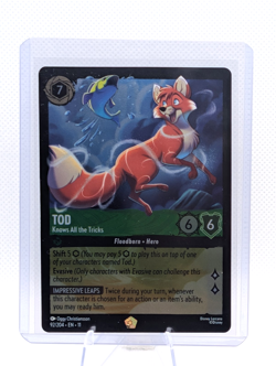 Disney Lorcana Tod - Knows All the Tricks 92/204 Legendary Cold Foil - Image 1