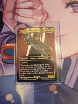 MTG: Final Fantasy FFXV Noctis, Prince of Lucis Borderless Rare Card #401 R FIN - Image 1