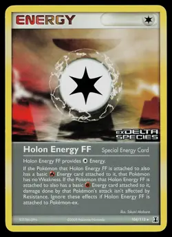 Pokemon Card - Holon Energy FF Delta Species 104/113 Rare Reverse Holo Stamped - Image 1