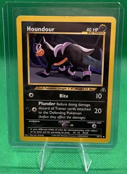 Houndour (39) - Neo Discovery (N2) 1st Edition Pokemon Trading Card Regular - Image 1