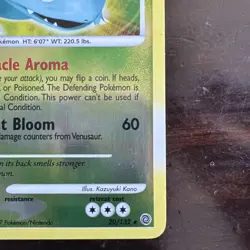 Pokemon Venusaur 20/132 Secret Wonders Reverse Holo Rare Card English 2007 - Image 3