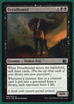 Dreadhound - Innistrad: Midnight Hunt (MID) #97 - Magic: The Gathering MTG Card - Image 1