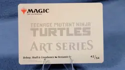 Bebop, Skull & Crossbones 42/54 Art Series TMNT MTG Art Card NM/M - Image 2